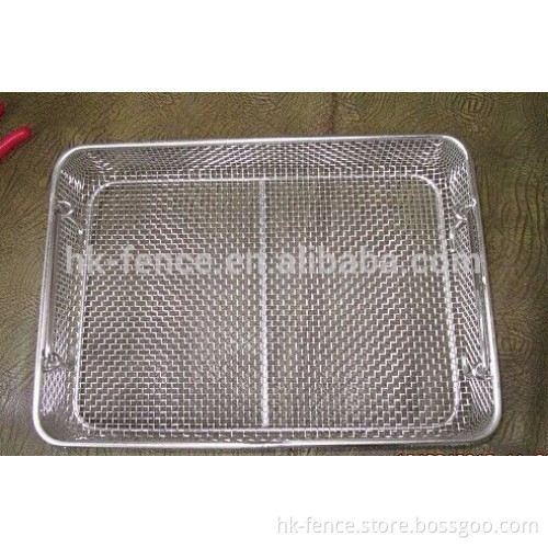 Stainless steel 304 rectangle wire mesh basket